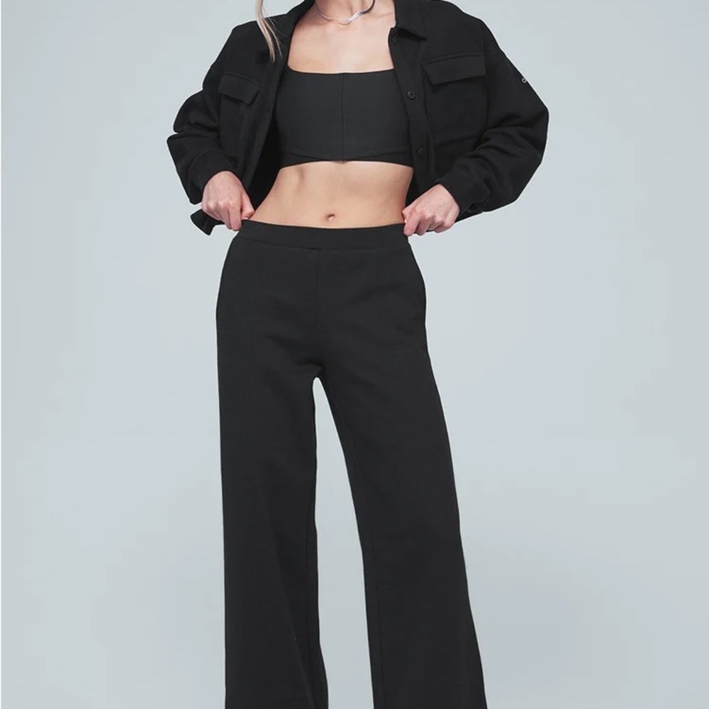 Alo Yoga High Waist Trouser Wide Leg Pants